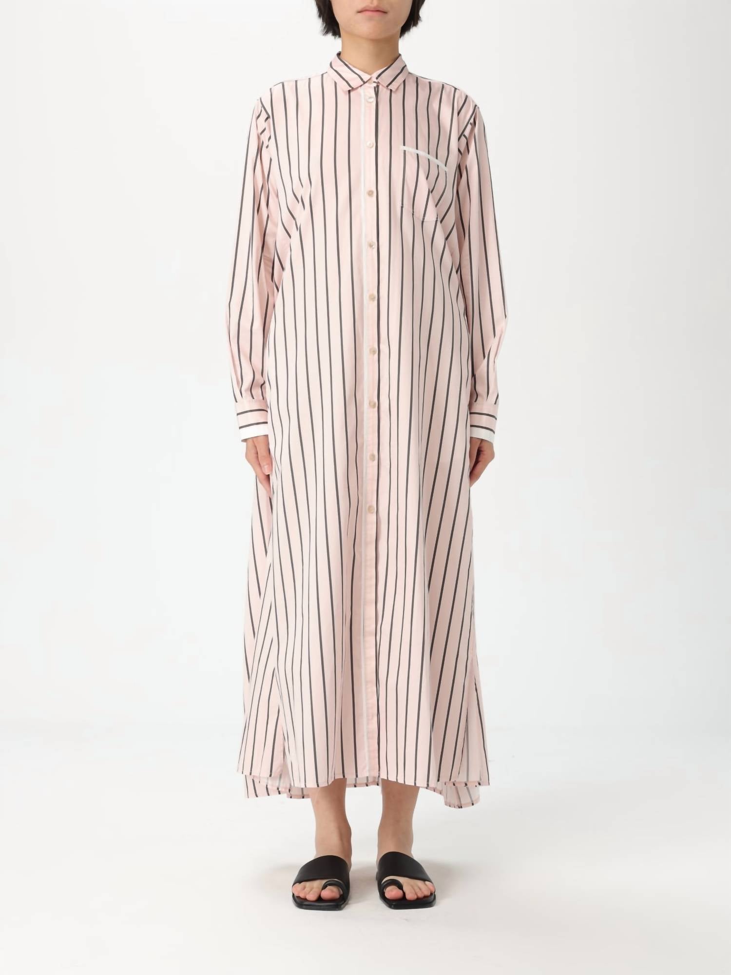 Forte Forte - Satin Stripe Kaftan Dress