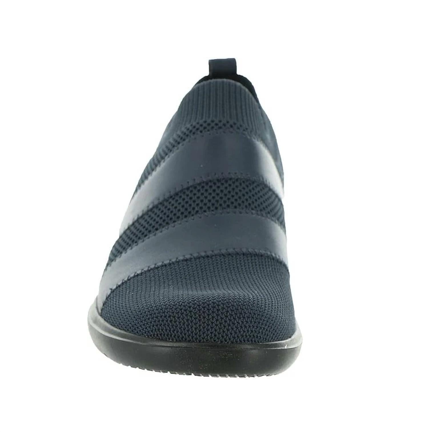 Clarks Women's Sashlyn Edge Loafer in navy combi - women's flats - alternate view