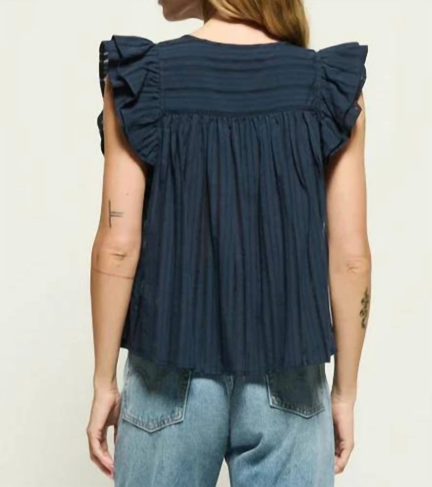 Nation Ltd - Claudia V-neck Top