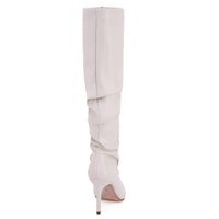 Andrea - Women's Slouchy Boots With Pointy Toe
