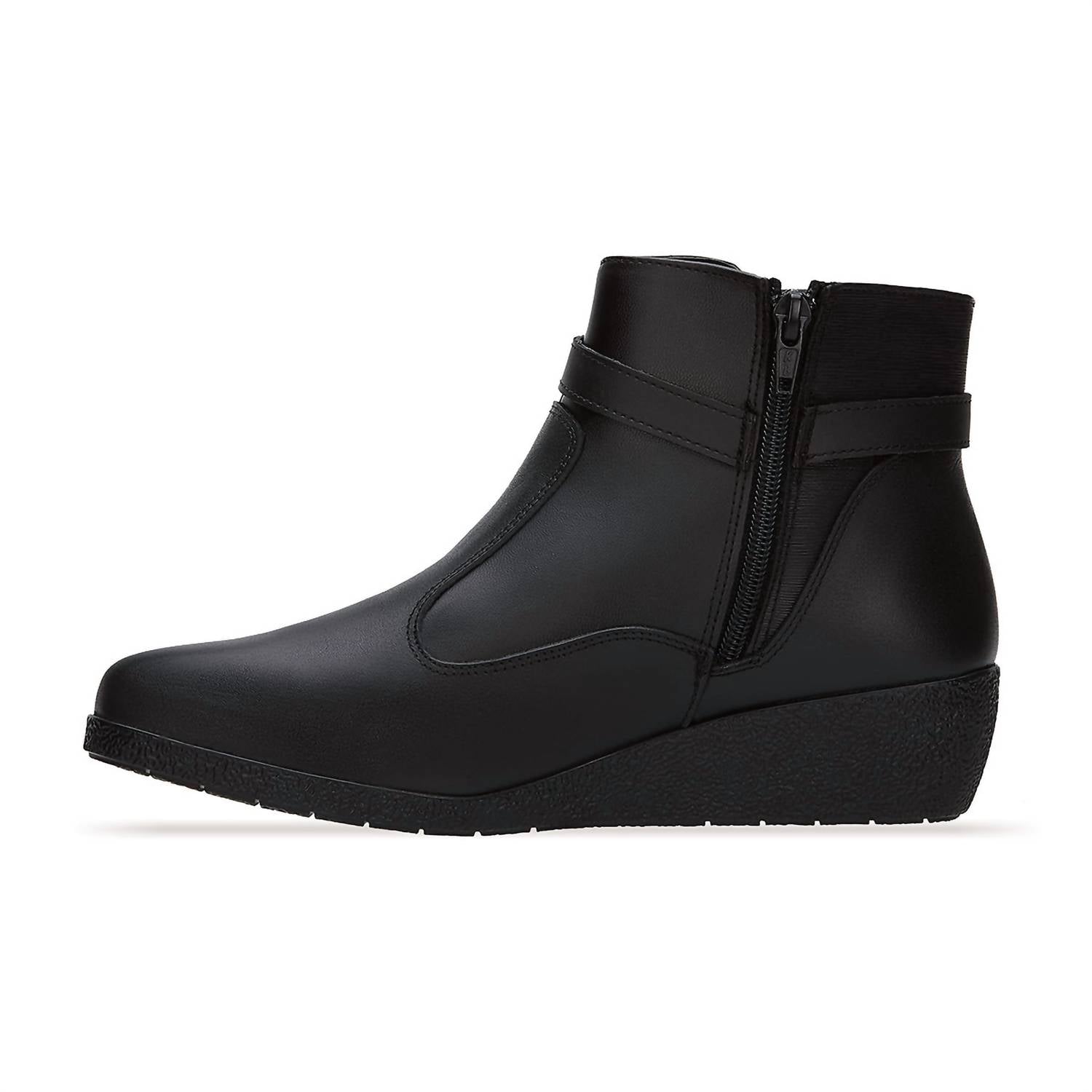 Andrea - Women's Wedge Leather Booties