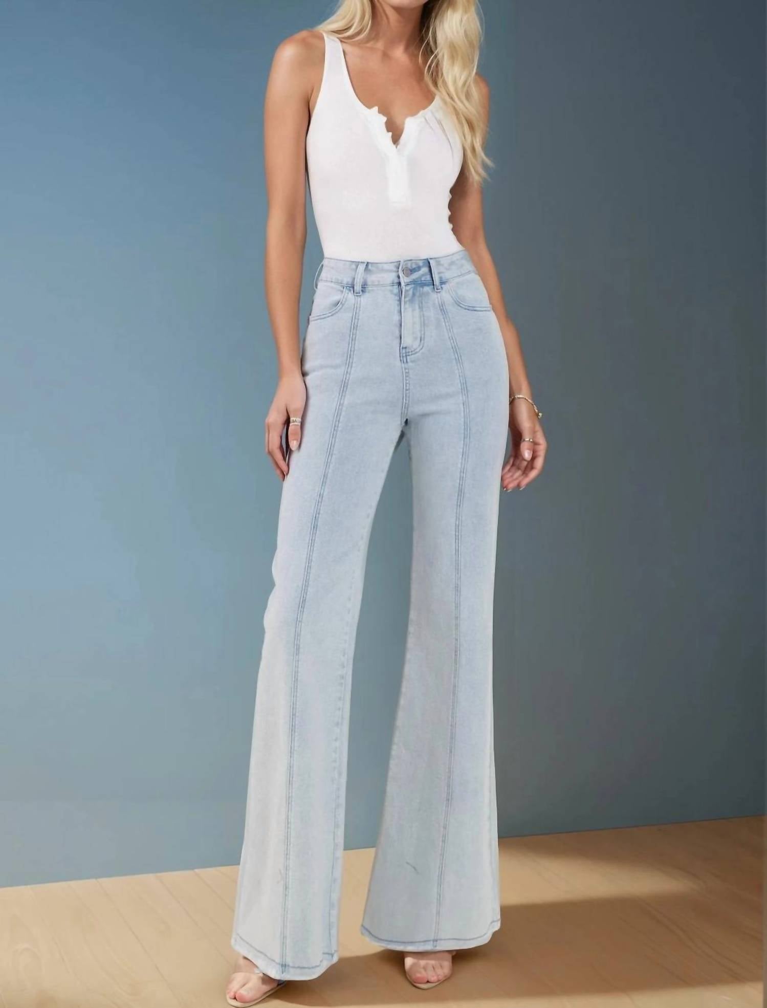 Wisteria Lane - Julia Wide Leg Palazzo Fit Jeans