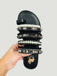 Camel Threads - Women's Boho Chic Fringe Sandals