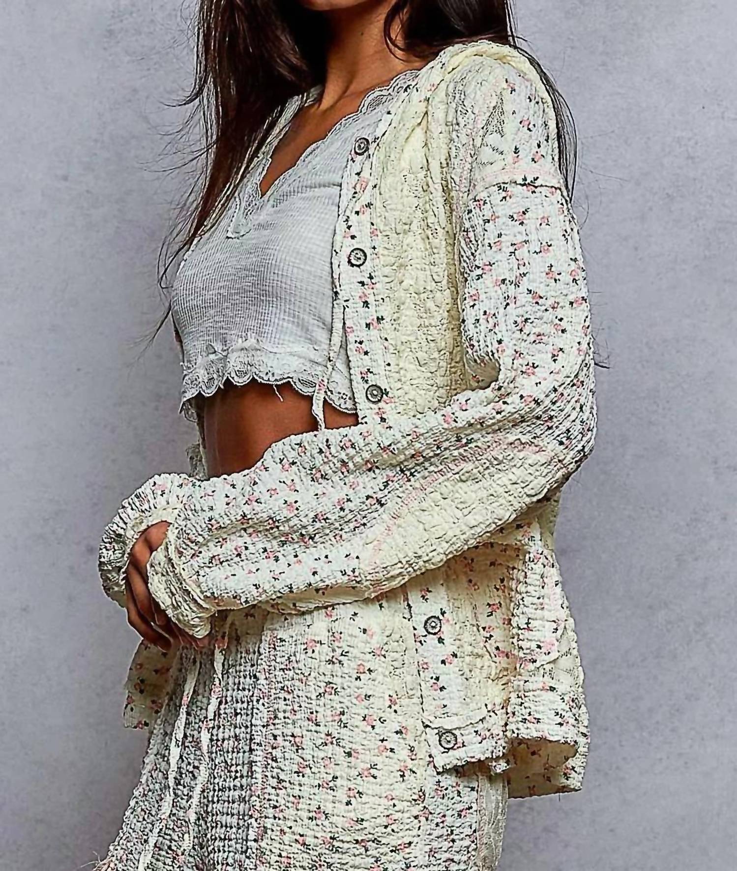 Pol - Balloon Sleeve Relaxed Fit Top Hoodie