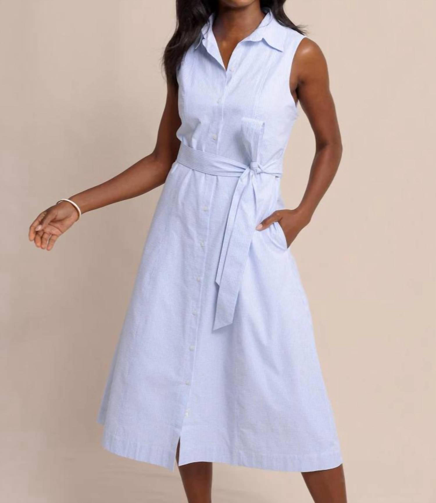 Southern Tide - Whitley Seersucker Midi Dress