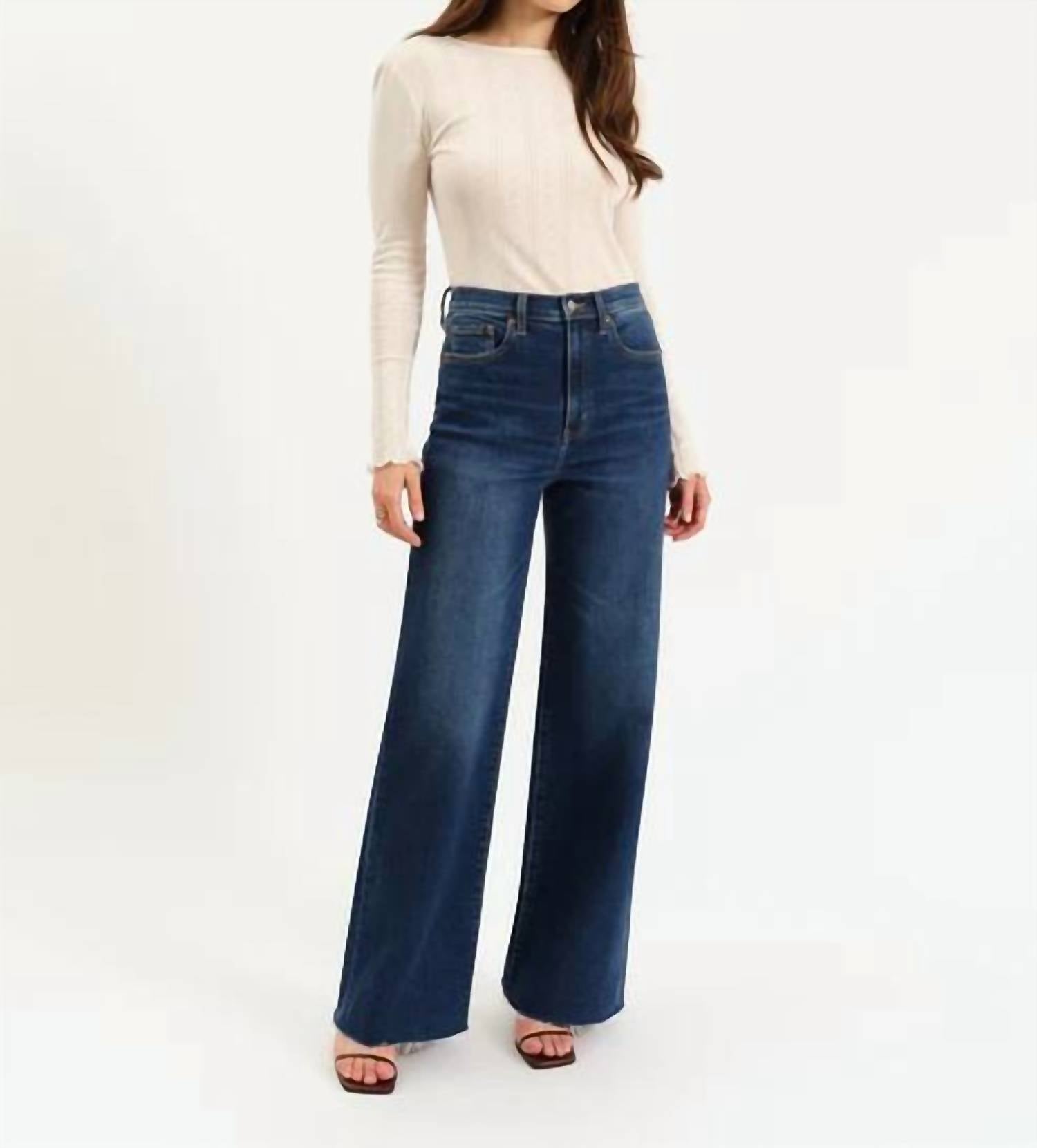 Daze - Far Out High Rise Wide Jeans