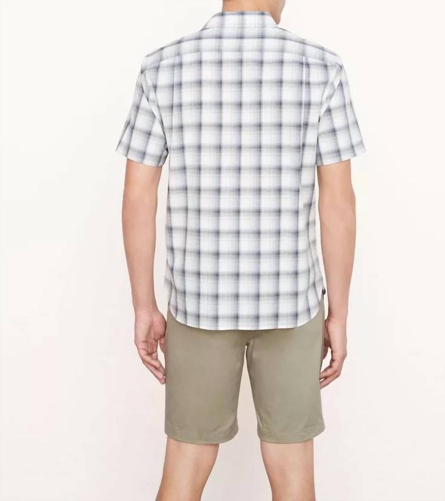 Vince - Men'S - Short Sleeve Atwater Plaid Sports Shirt