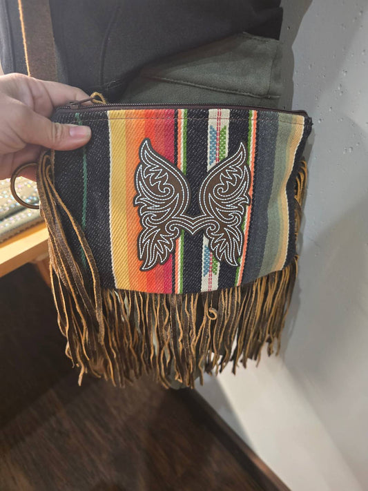 Keep It Gypsy - Women's Fringe Crossbody Bag