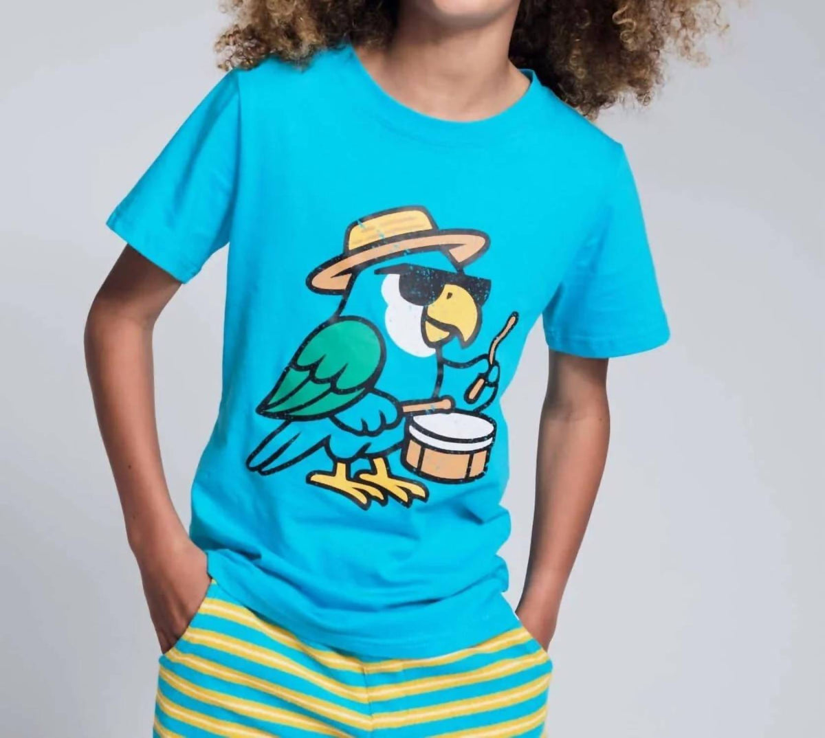 Appaman - Boy's Carnival Parrot Graphic Short Sleeve Tee