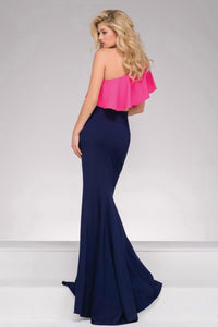 Jovani - One Shoulder Two Piece Prom Dress