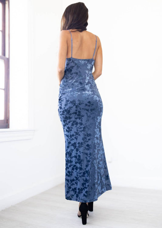 One And Only Collective - Velvet Bloom Maxi Dress