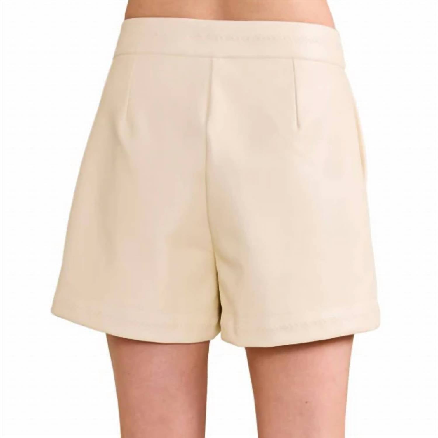 S'Edge - Vegan Leather Shorts