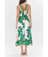 Greylin - Women's Lyra Border Halter Dress