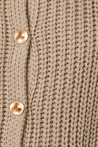 Le Lis - Relaxed Button Down Chunky Sweater Vest