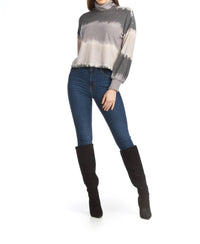 Papillon - Tie Dye Stripe Turtleneck Sweater