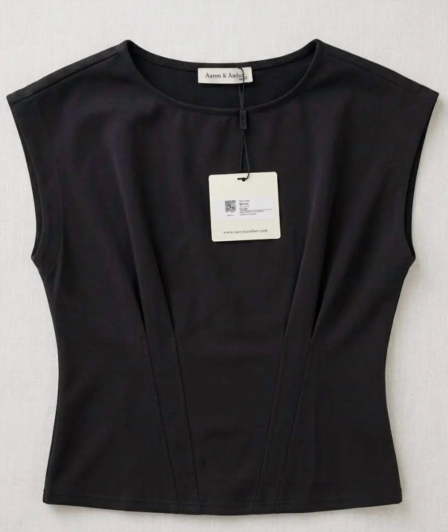 Aaron & Amber - Women's Cinched Waist Knit Top