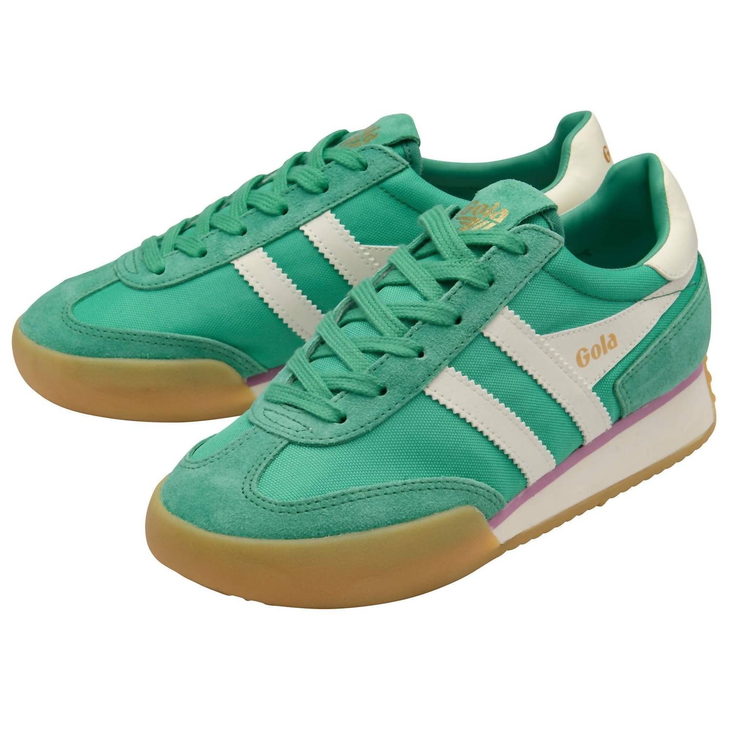 Gola Women’s Pacer Trainer Shoe in jade off white - women's sneaker - alternate view