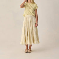 Rylee + Cru - Ruffle Tiered Midi Skirt