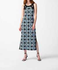 Joseph Ribkoff - Cut-out Neck Maxi Dress