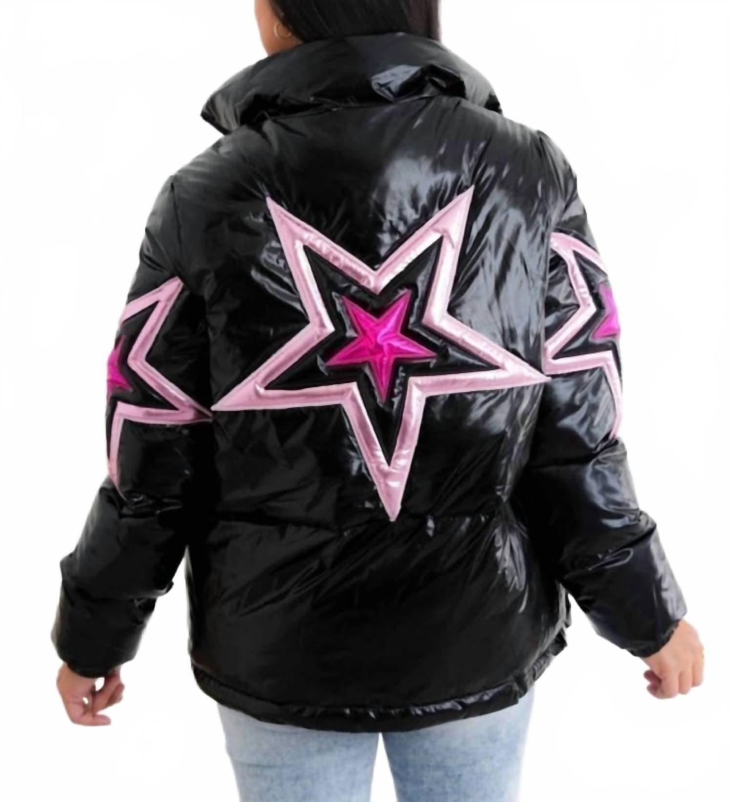 Fantastic Fawn - Star Metallic Puffer Jacket