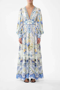 Camilla - Shaped Waistband Maxi Dress