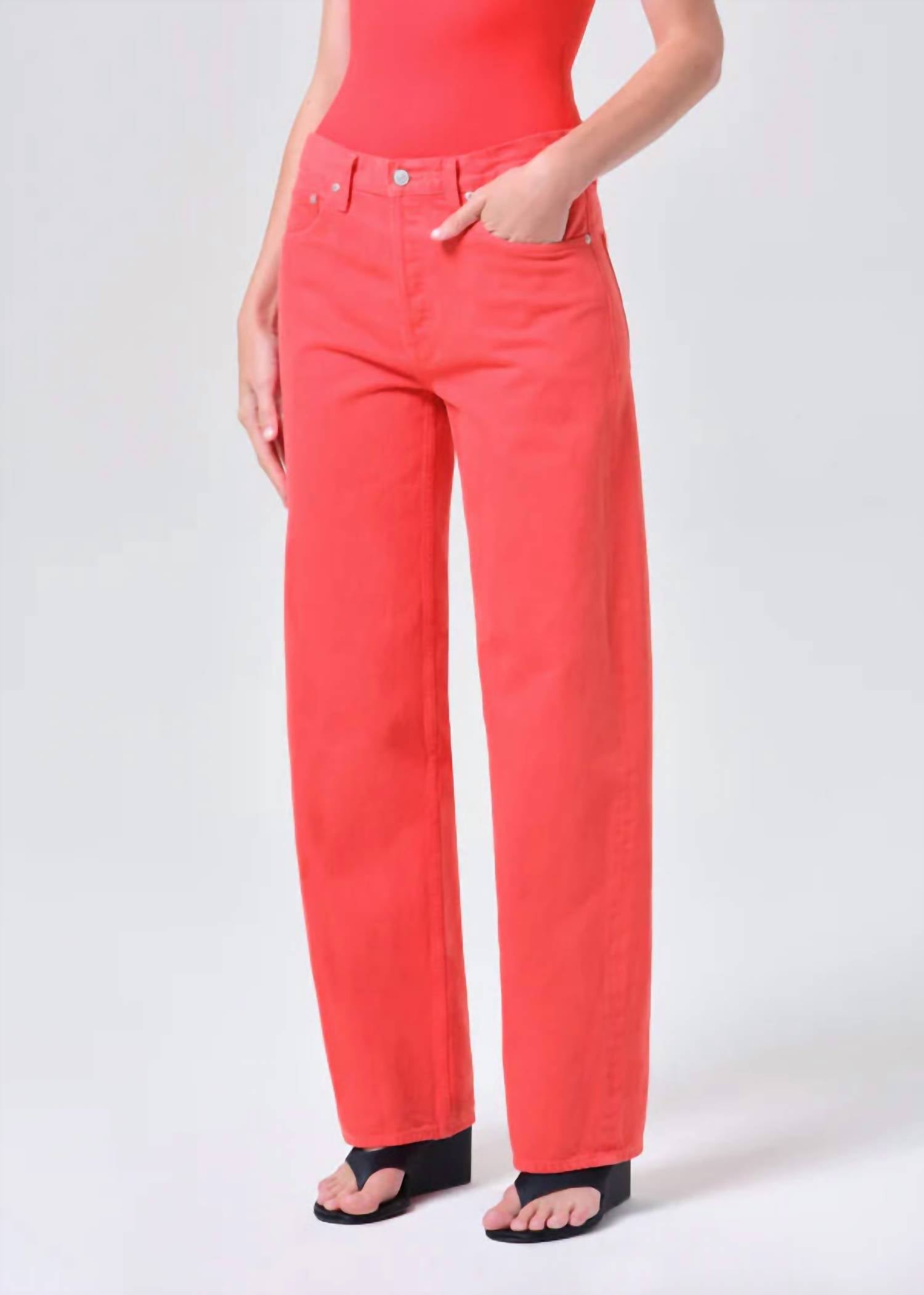AGOLDE Arc Wide Leg Jean in carnival - women's jeans - view 4