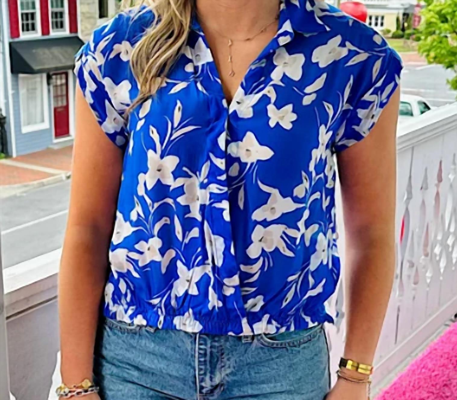 Apny - Button Down Cuffs Top