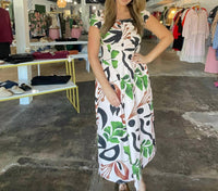 Aylaya - Botanical Midi Dress