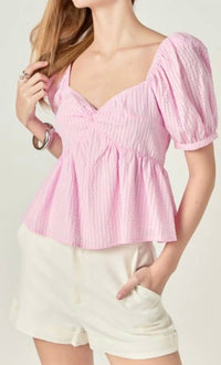 Endless Rose - Sophie Short Sleeve Blouse Top