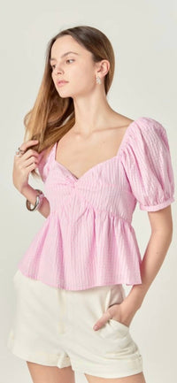 Endless Rose - Sophie Short Sleeve Blouse Top