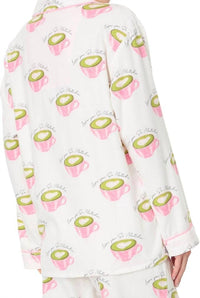 Pj Salvage - Flannels Love You So Matcha Pajama Set