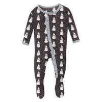 Kickee - Kids' Ruffle Footie with Snaps