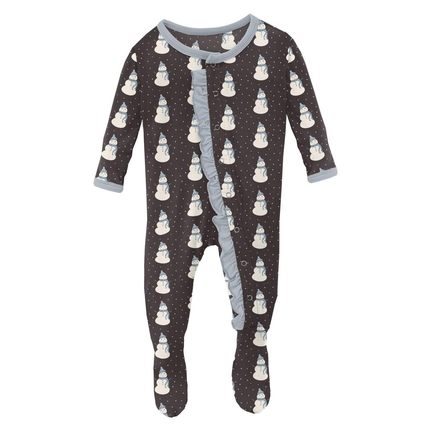 Kickee - Kids' Ruffle Footie with Snaps