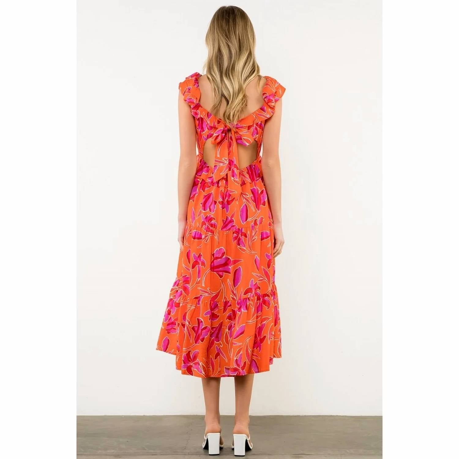 Thml - Flutter Sleeve Floral Dress