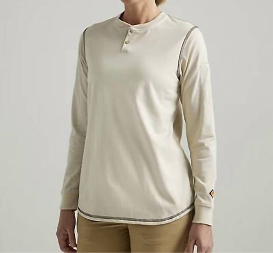 Wrangler - Flame Resistant Long Sleeve Henley Top