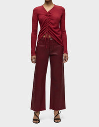 Hudson - Rosie High-Rise Front Yoke Wide Leg Ankle Jean