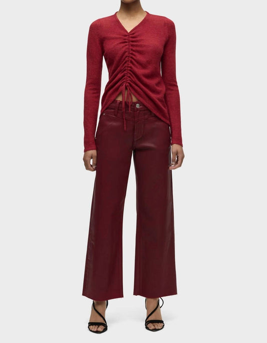 Hudson - Rosie High-Rise Front Yoke Wide Leg Ankle Jean