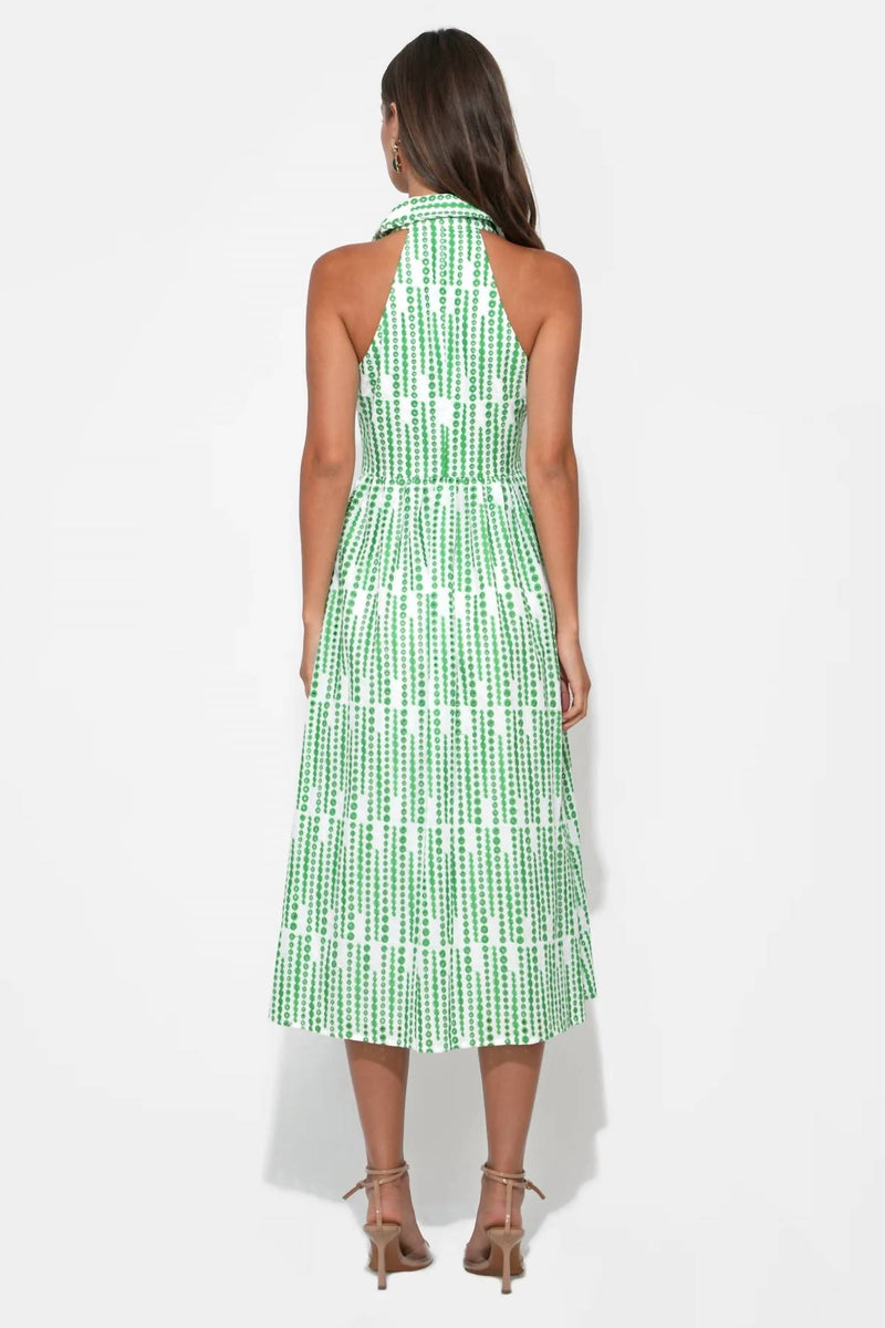 adelyn rae green dress - Ruby Halter Embroidered Midi Halter neck Elisabeth Backless Lace Dress 5/26/23 Women Tops:2XL