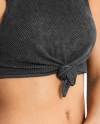 Seafolly - Mesh Tie Front Crop Top