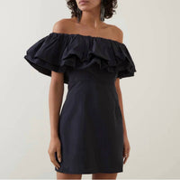 Rhode - Women's Vivi Off The Shoulder Ruffle Mini Dress