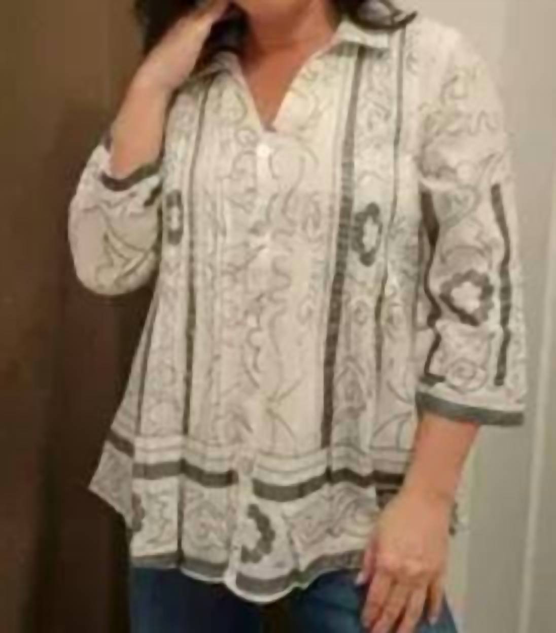 Parsley & Sage - Pintuck Pleats Tunic