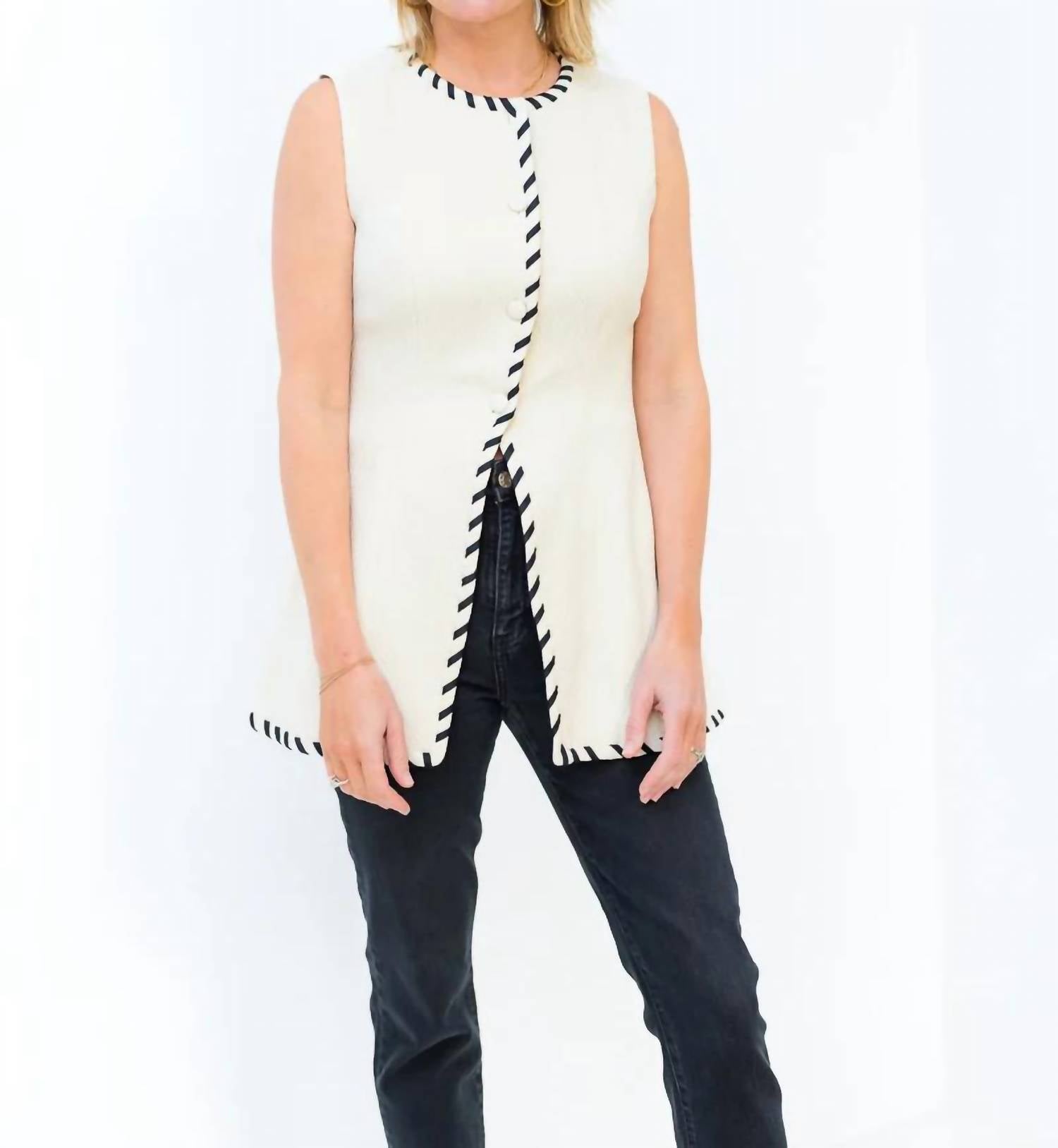 S'Edge - Taylor Button Front Vest