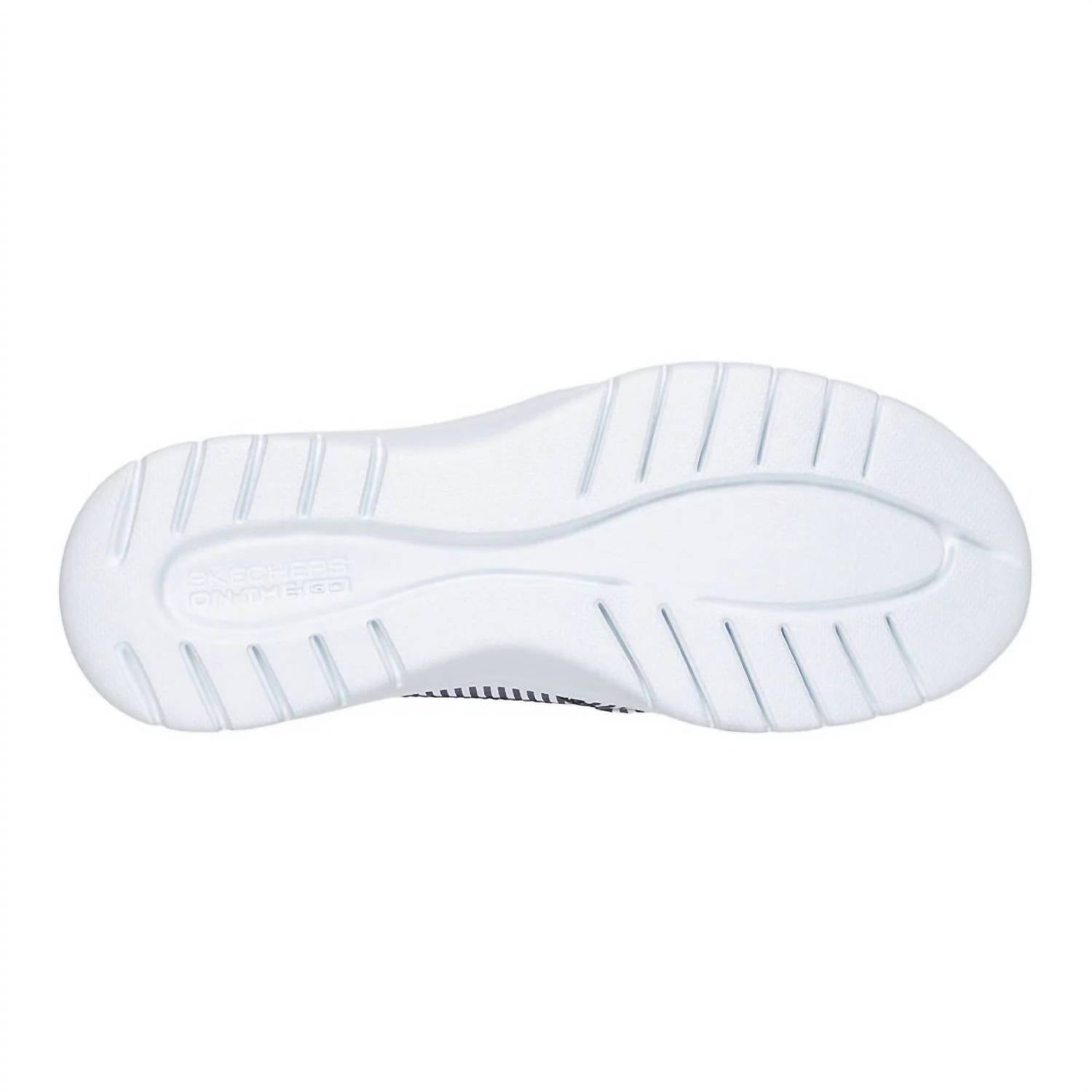 Skechers Women's On The Go Flex Shoes in navy white - women's flats - alternate view