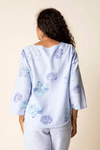 Habitat - Linen Floral Button-Up Blouse
