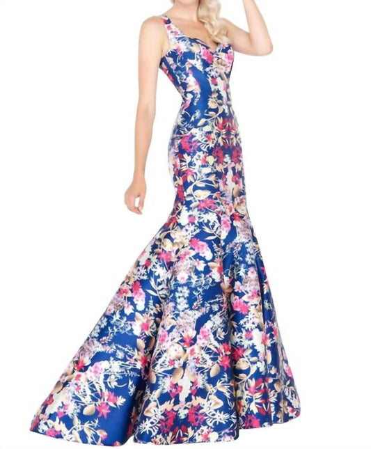 Mac Duggal - Floral Mermaid Gown