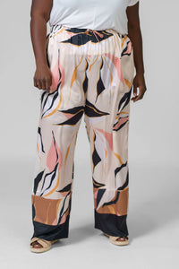 Adriana Contreras WIDE-LEG PRINT PANTS in jungle - women's pants - alternate view