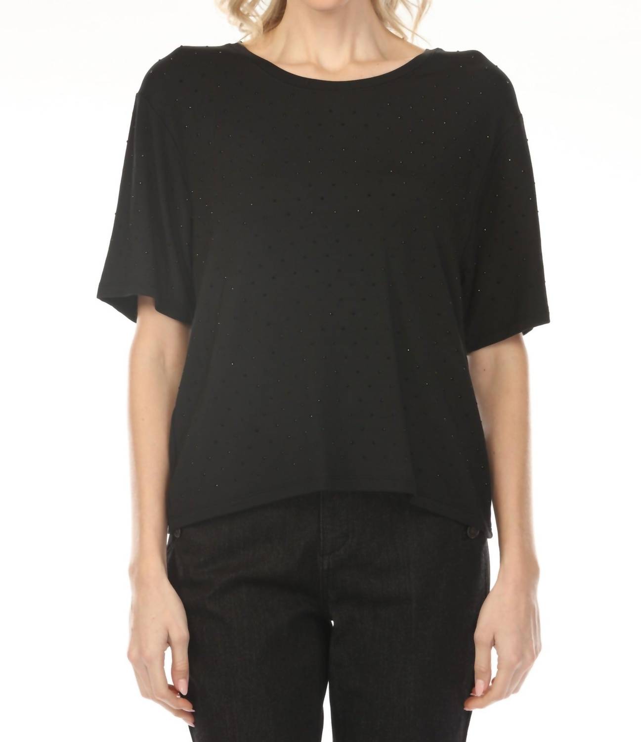 Joseph Ribkoff - Embellished Short Sleeve Loose Top