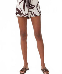 Bella Dahl - Women's Ruffle Waist Contrast Tie Short