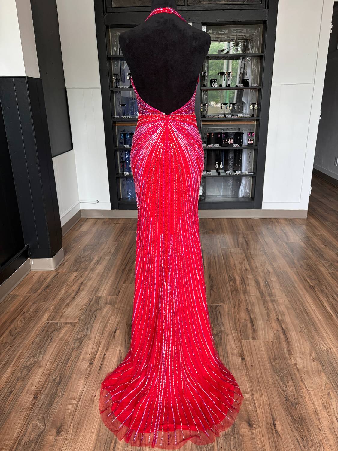 Portia&Scarlett - Women's V-Neck Encrusted Dress