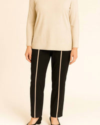 Luukaa - Contrast Stripe Ankle Pants